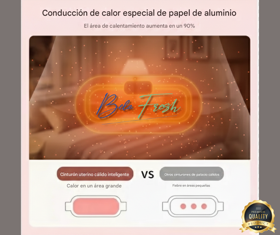 💗 Cinturón Almohadilla Térmica para Aliviar Cólicos Menstruales 💗