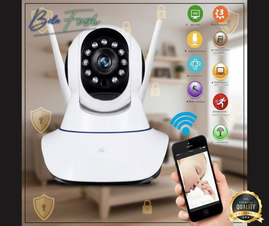 🔐📹 Cámara de Seguridad 3 Antenas V380 Pro Q5X – Protección Inteligente 24/7