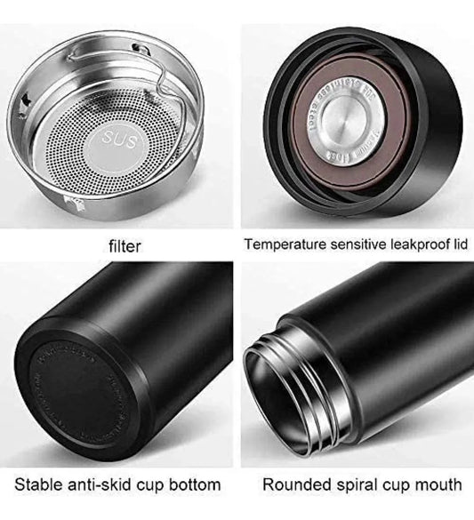 2 Termo Led Digital Inteligente En Acero Inoxidable Con Pantalla Táctil