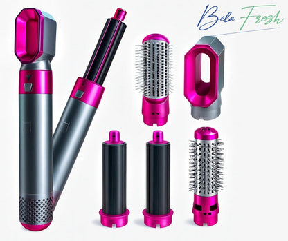 El Cepillo Secador Alisador 5 en 1 con Estuche