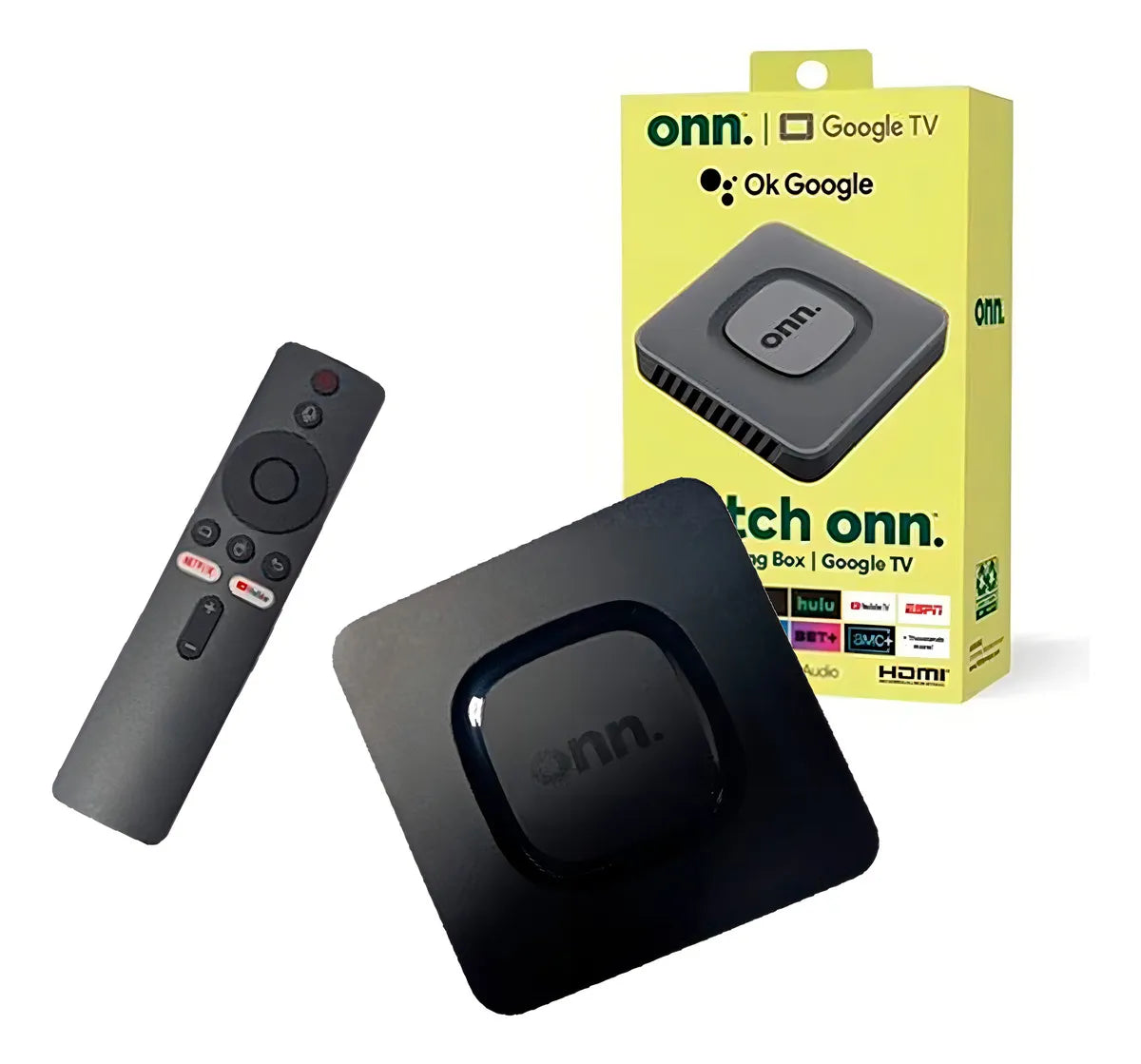 📺 Android TV Box Onn con Chromecast Integrado – Convierte tu TV en un centro de entretenimiento inteligente