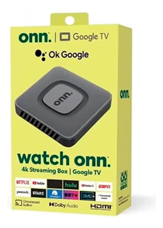 📺 Android TV Box Onn con Chromecast Integrado – Convierte tu TV en un centro de entretenimiento inteligente