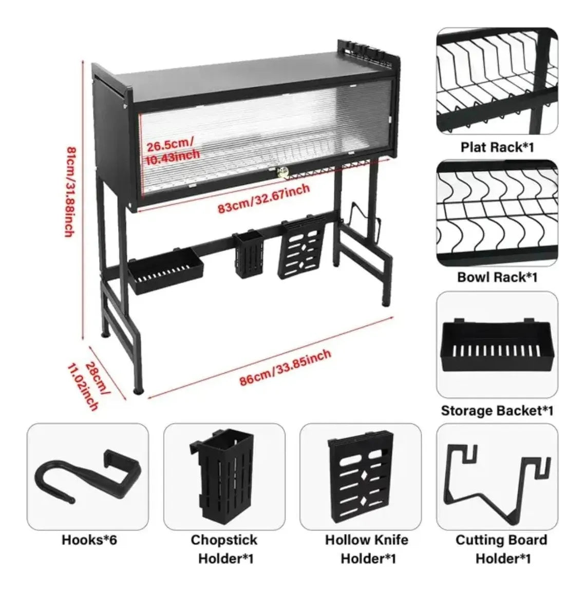 Escurridor de Platos de Cocina 2 Niveles – Organiza y Optimiza tu Espacio 🥢🍽️