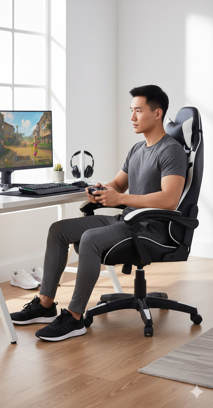 🎮 Silla Gamer Ergonómica Reclinable 180° – Confort y estilo para gamers y oficinas