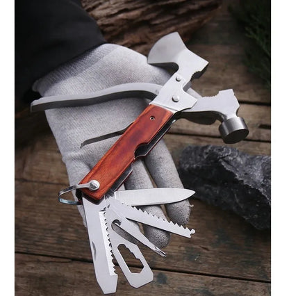 🏕️ HERRAMIENTA MULTIFUNCIONAL DE SUPERVIVENCIA — ¡TU ALIADO TODO TERRENO! 🔪