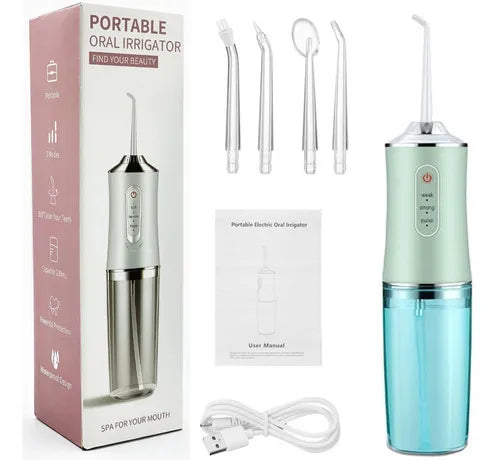 Irrigador Bucal Recargable – Limpieza Profesional en Casa y de Viaje
