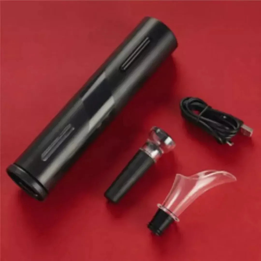 Kit Descorchador De Vino Electrico Recargable Sacacorcho