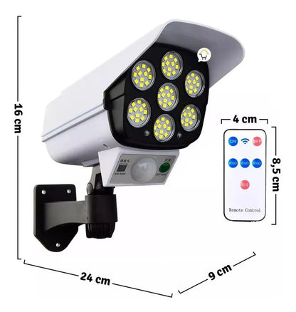 Lámpara Solar con Control Remoto y Sensor de Movimiento – Seguridad y Ahorro de Energía 🌞💡