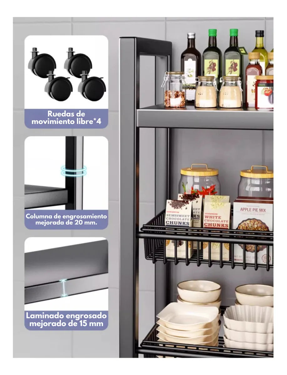 Organizador Metálico Para Cocina 40 X 90cm