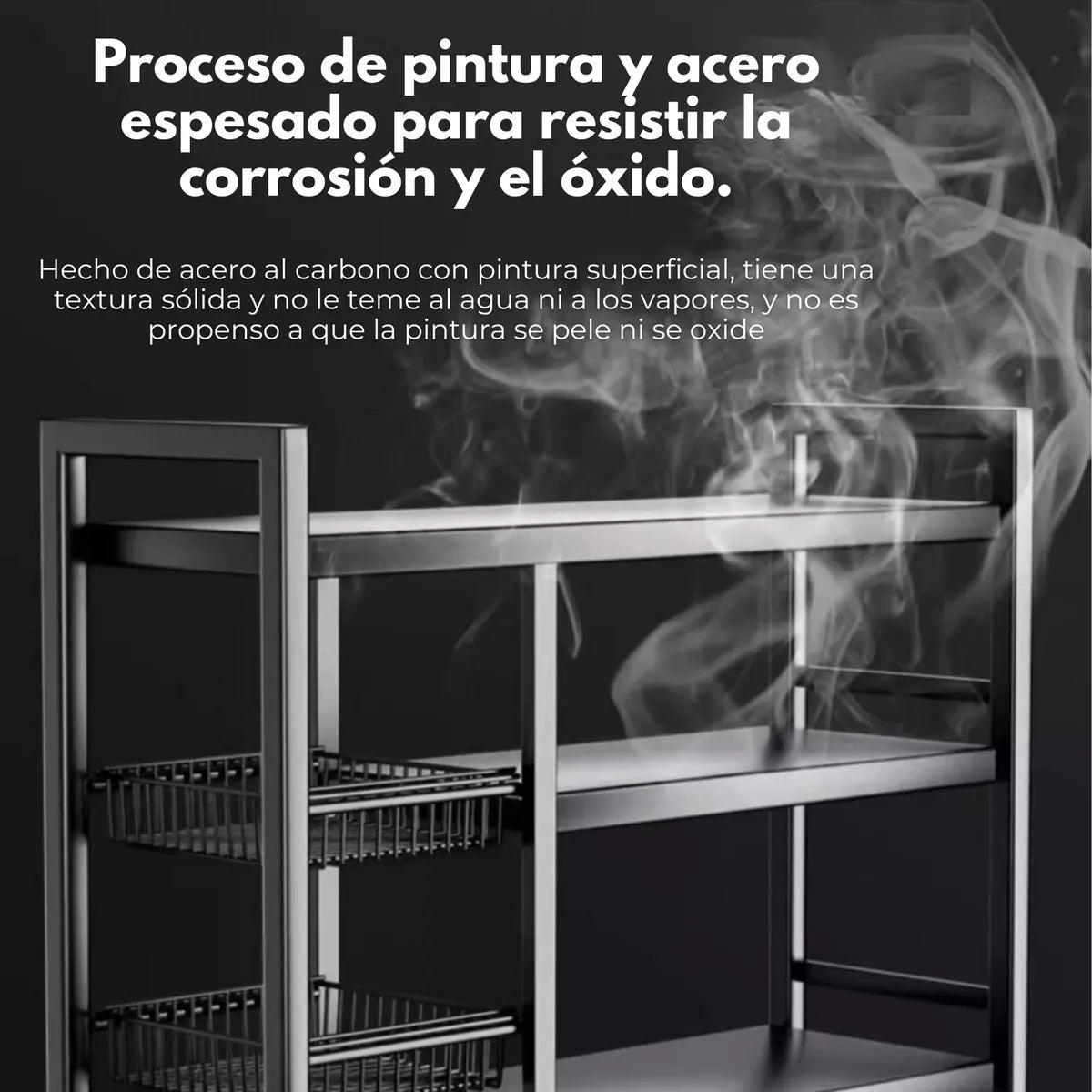 Organizador Metálico Para Cocina 40 X 90cm