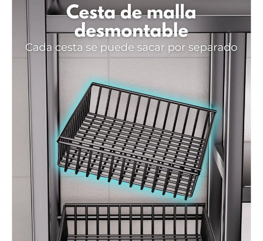 Organizador Metálico Para Cocina 40 X 90cm
