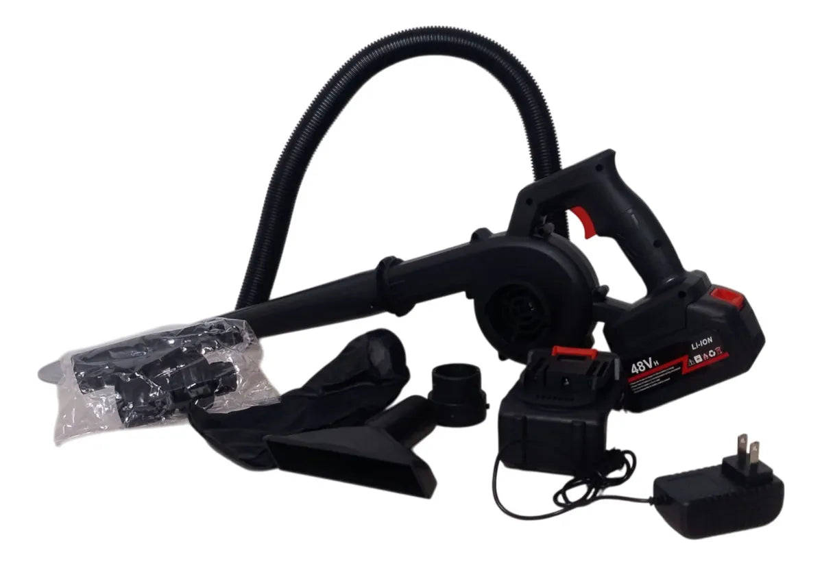 🍃 Soplador Eléctrico Recargable 48V – Potencia portátil para tu hogar y jardín💨🍃