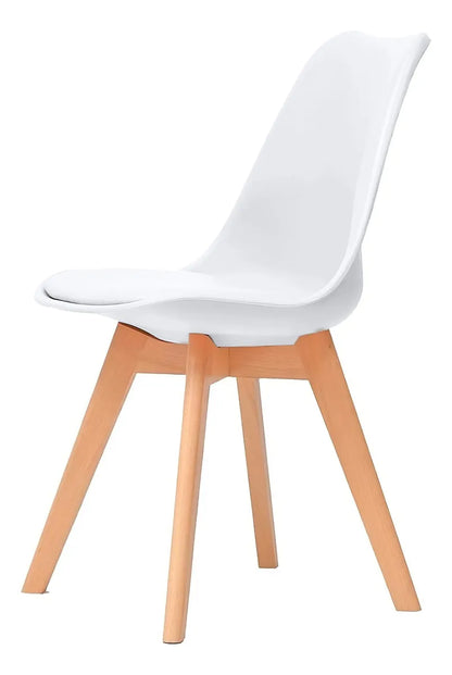 ✨ Set de 4 Sillas Eames/Tulip Acolchadas – Estilo, confort y diseño para tu comedor
