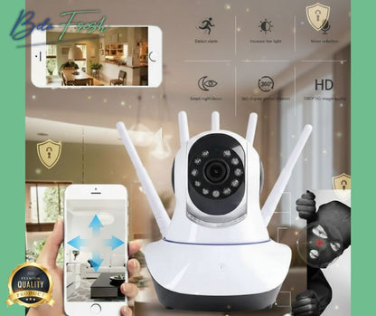 🔐📹 Cámara de Seguridad 3 Antenas V380 Pro Q5X – Protección Inteligente 24/7