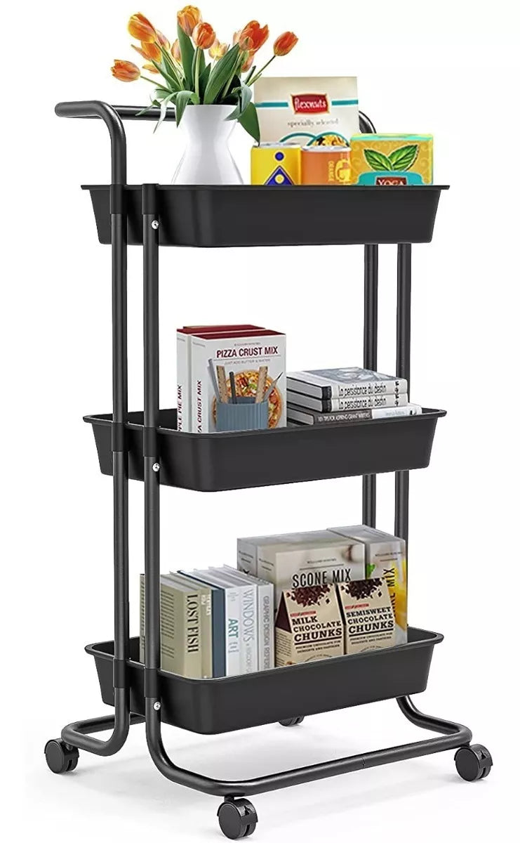 Organizador De Cocina Carrito Auxiliar 3 Niveles