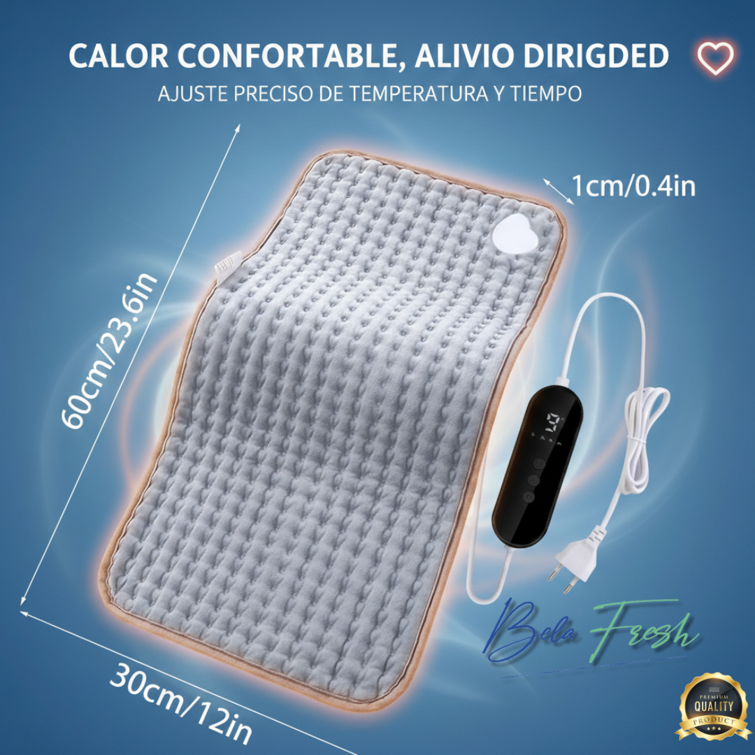 ✨ Almohadilla Térmica Eléctrica Regulable – Gris ✨