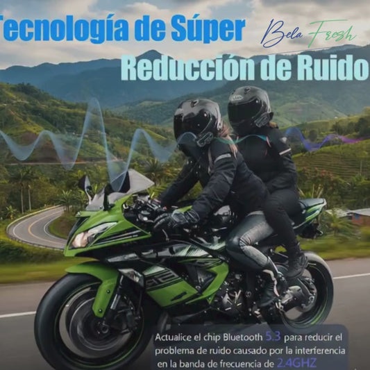 🏍️ INTERCOMUNICADOR BLUETOOTH PARA CASCO KR-M1 🎧