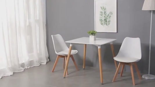 ✨ Set de 4 Sillas Eames/Tulip Acolchadas – Estilo, confort y diseño para tu comedor