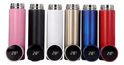 2 Termo Led Digital Inteligente En Acero Inoxidable Con Pantalla Táctil